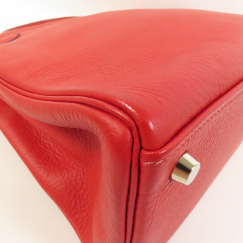 HERMES Togo皮革Kelly 32手挽肩背兩用袋Rouge de Coeur-15