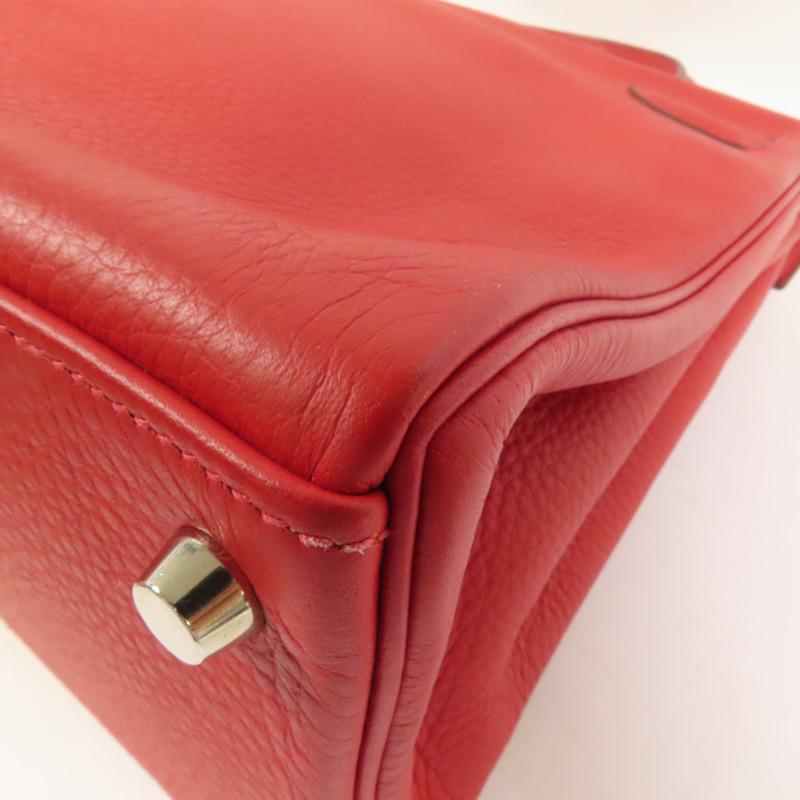 HERMES Togo皮革Kelly 32手挽肩背兩用袋Rouge de Coeur-16