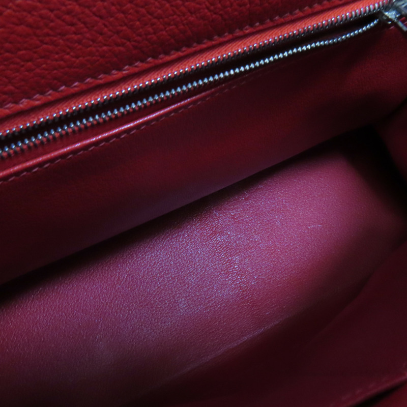 HERMES Togo皮革Kelly 32手挽肩背兩用袋Rouge de Coeur-17
