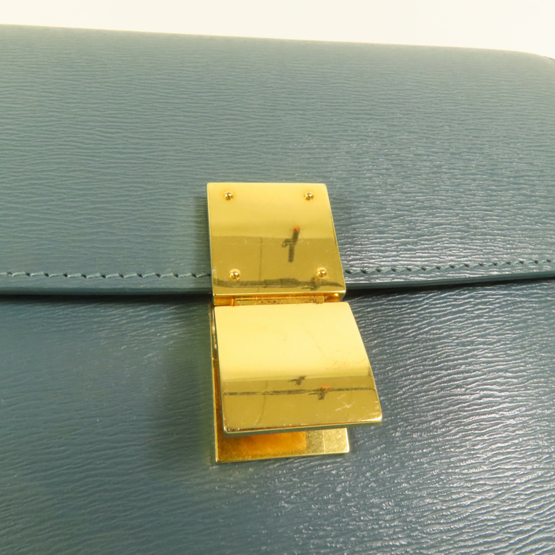 CELINE 牛皮皮革Teen Classic Box肩背袋-6