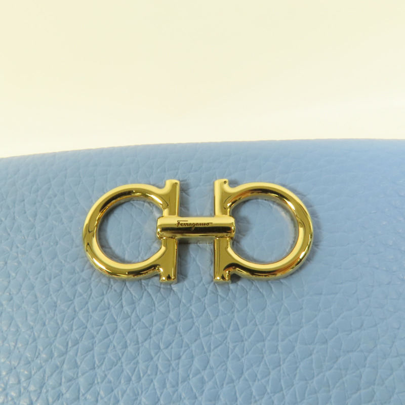 Salvatore Ferragamo 牛皮皮革Chain Shoulder肩背袋-6