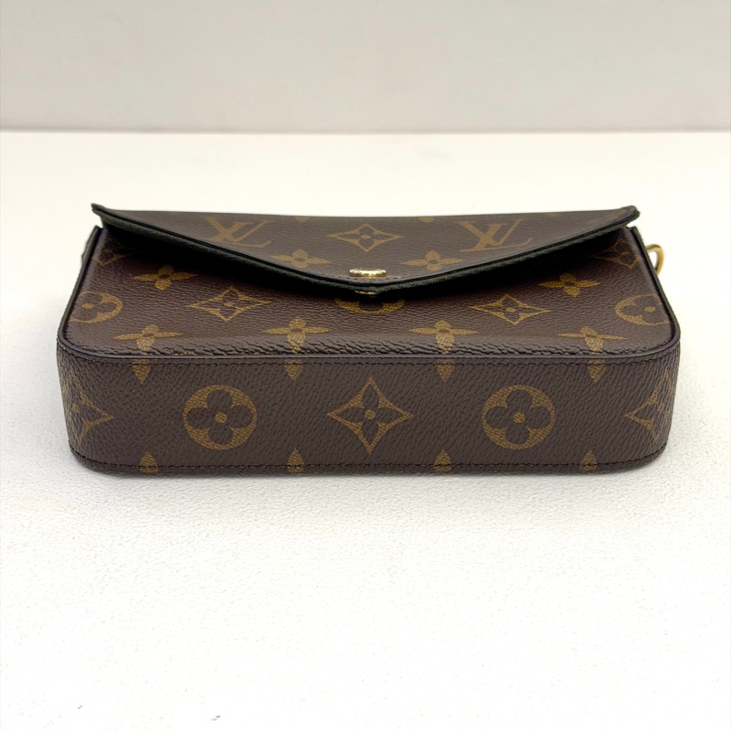 LV Felicie StrapGo系列 原花墨綠背帶三合一包-4