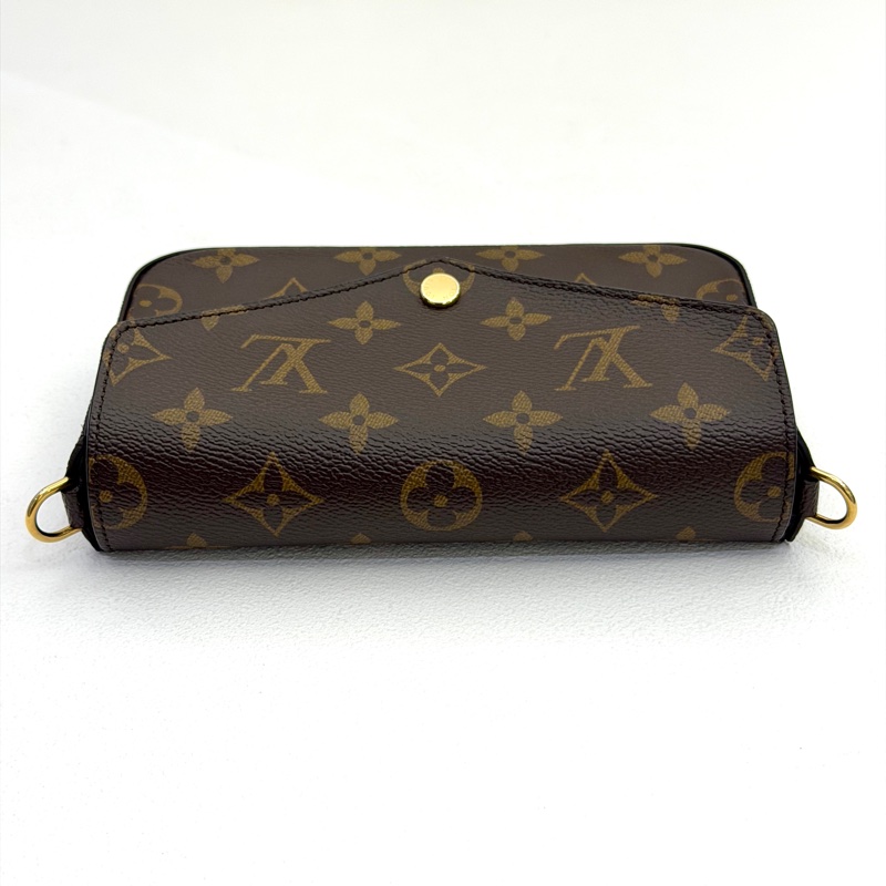 LV Felicie StrapGo系列 原花墨綠背帶三合一包-5