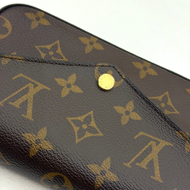 LV Felicie StrapGo系列 原花墨綠背帶三合一包-6