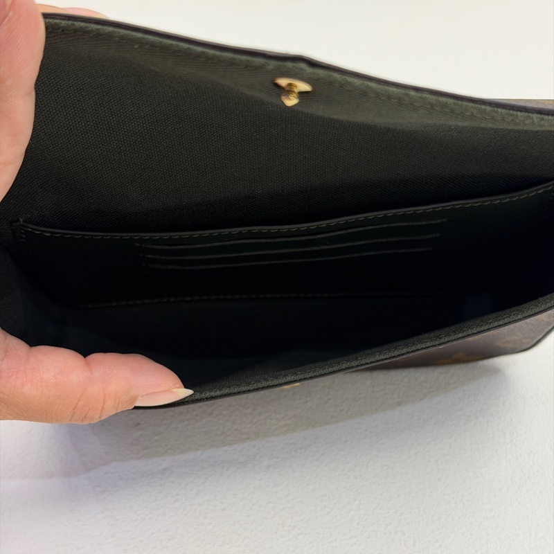 LV Felicie StrapGo系列 原花墨綠背帶三合一包-7