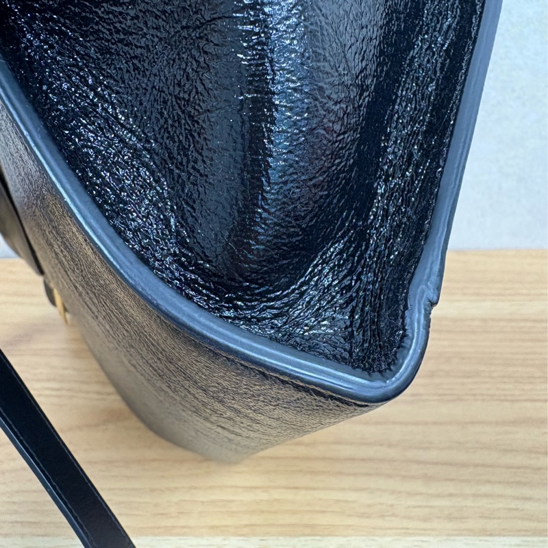 Celine Trapeze 黑色鞦韆包-10