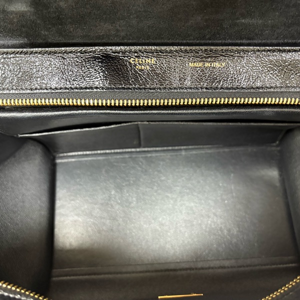 Celine Trapeze 黑色鞦韆包-11