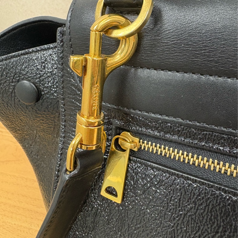 Celine Trapeze 黑色鞦韆包-13