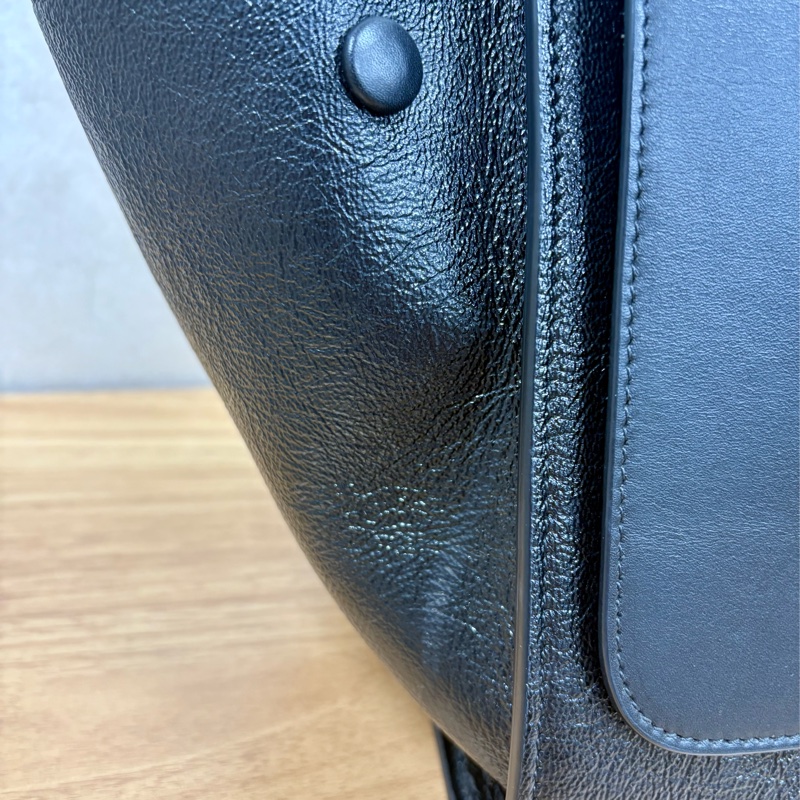 Celine Trapeze 黑色鞦韆包-15