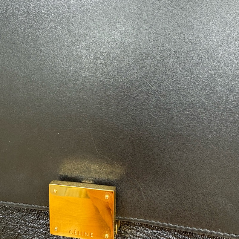 Celine Trapeze 黑色鞦韆包-16