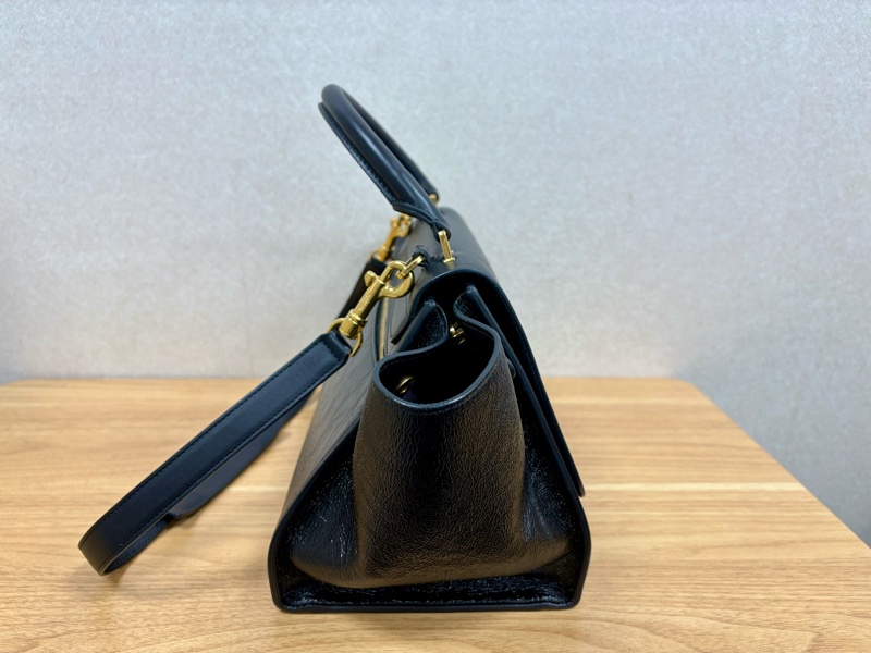 Celine Trapeze 黑色鞦韆包-2