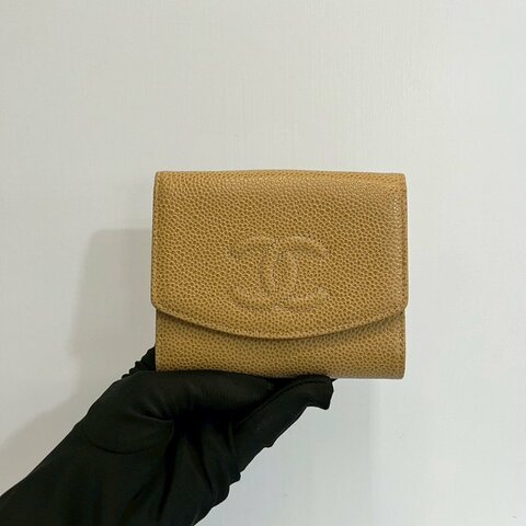 Chanel 荔枝牛短夾