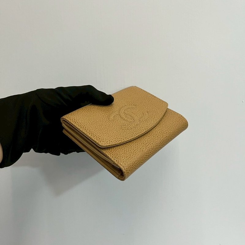 Chanel 荔枝牛短夾-7