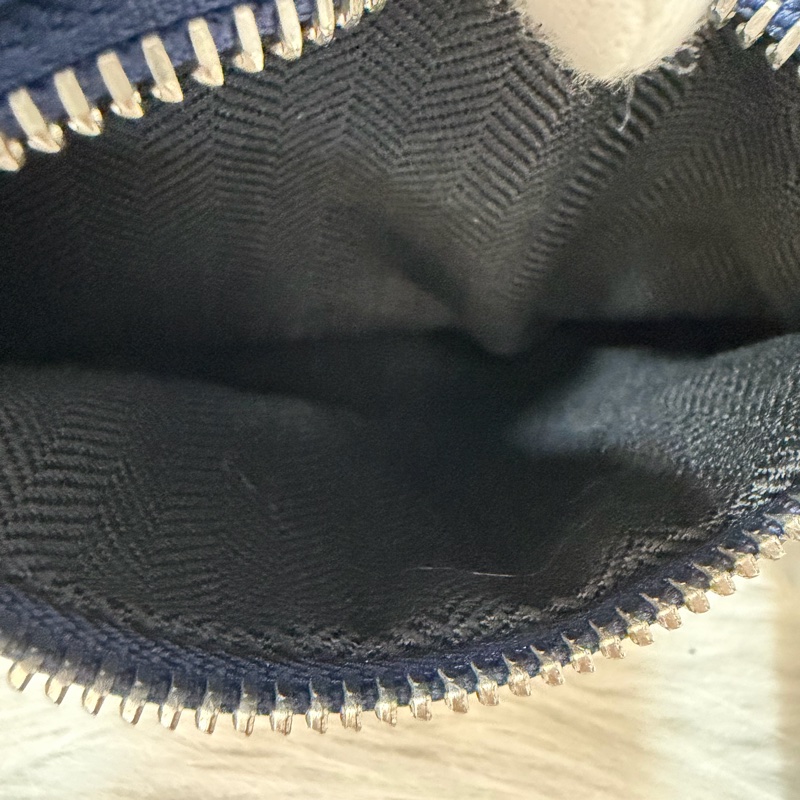 LOEWE ANTON 藍色 銀釦 T型包 斜背包 書包 翻蓋包-32