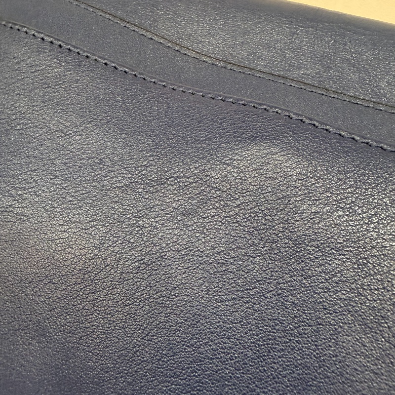 LOEWE ANTON 藍色 銀釦 T型包 斜背包 書包 翻蓋包-37