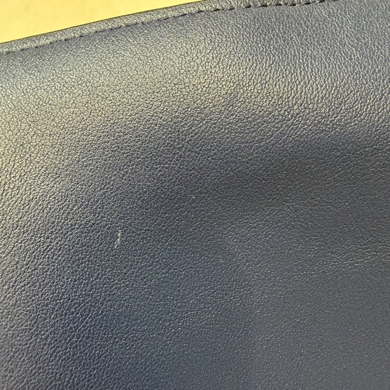 LOEWE ANTON 藍色 銀釦 T型包 斜背包 書包 翻蓋包-42