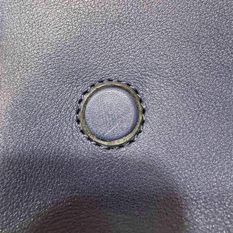 LOEWE ANTON 藍色 銀釦 T型包 斜背包 書包 翻蓋包-65