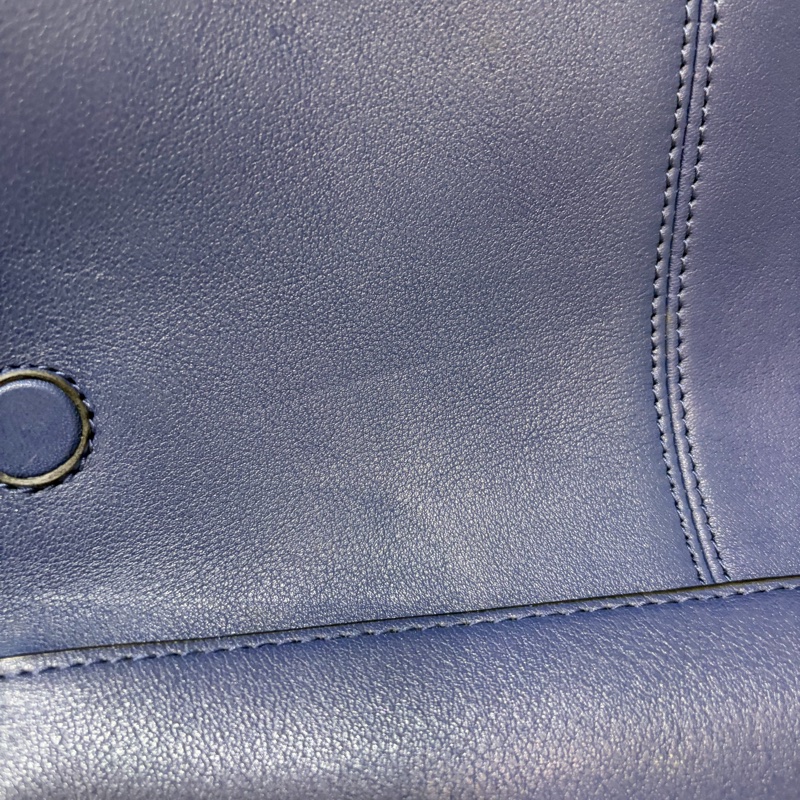 LOEWE ANTON 藍色 銀釦 T型包 斜背包 書包 翻蓋包-68