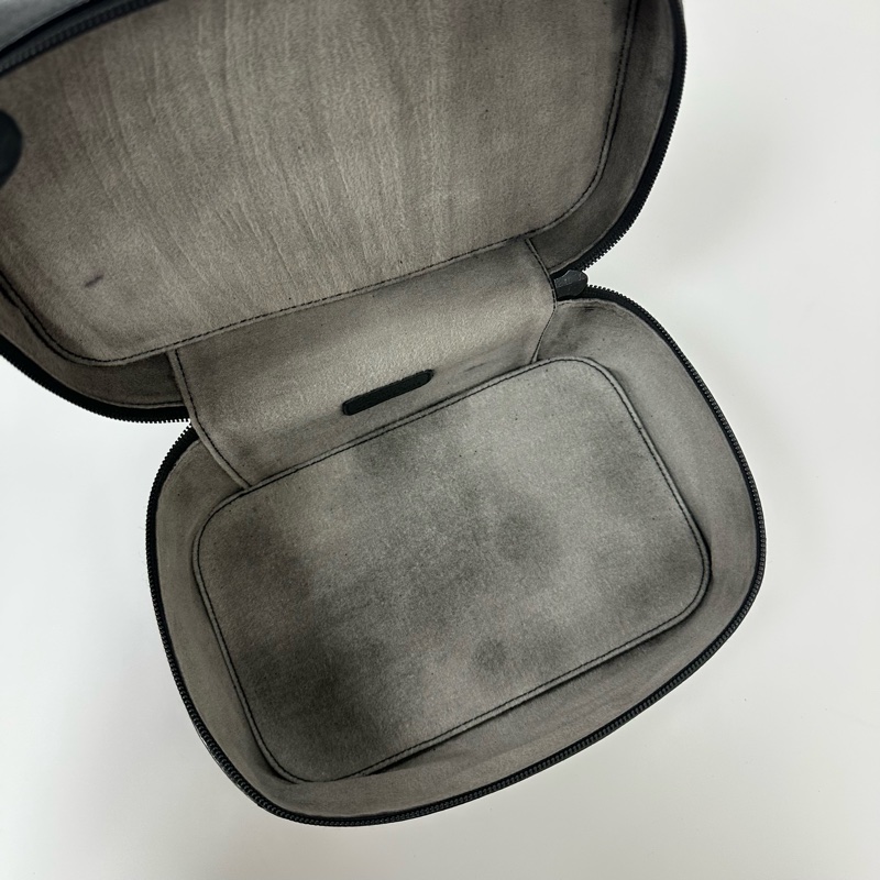 【赫蒂國際精品】Gucci 古馳 黑色皮革化妝包 vintage-18