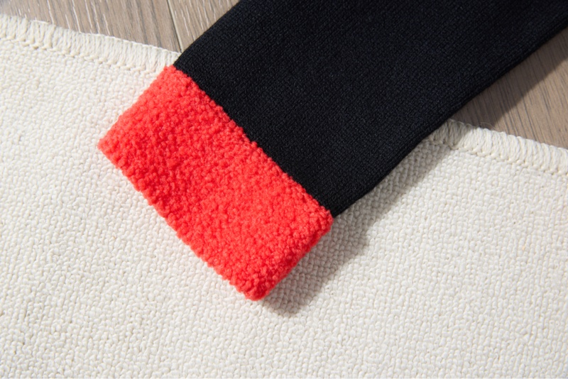 CHANEL黑紅撞色針織開衫-7