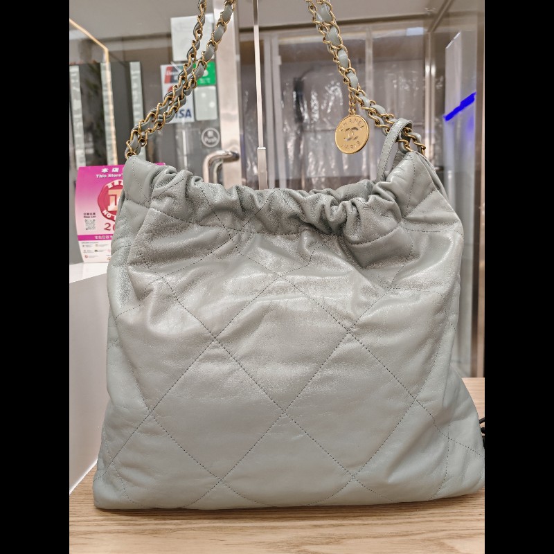 Chanel 22 bag 霧霾藍-2