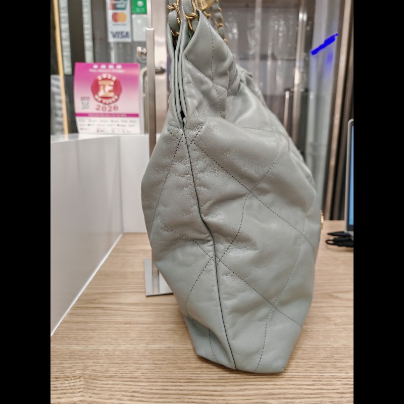 Chanel 22 bag 霧霾藍-3