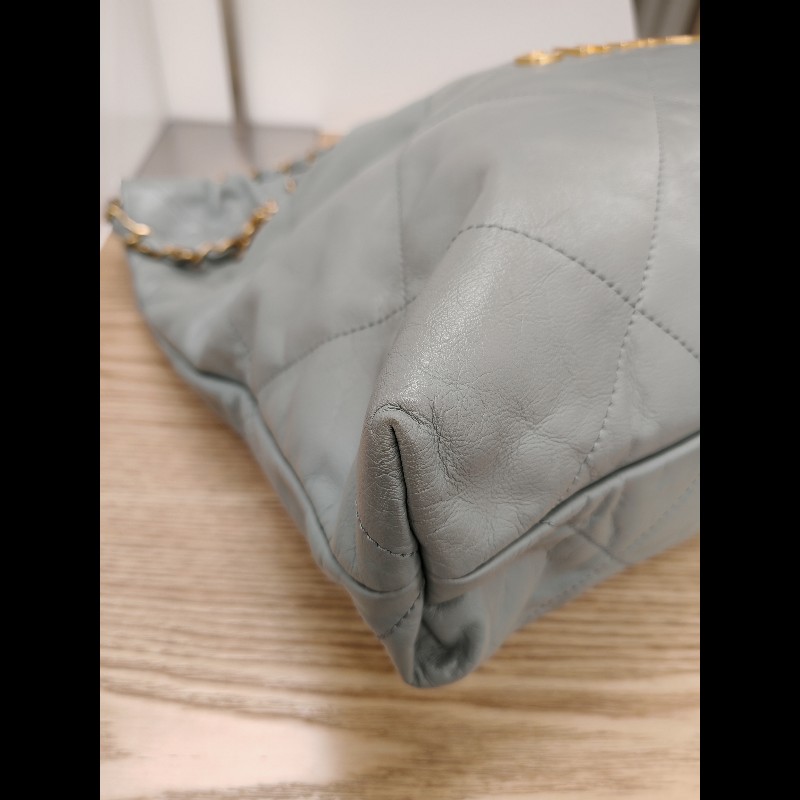 Chanel 22 bag 霧霾藍-6
