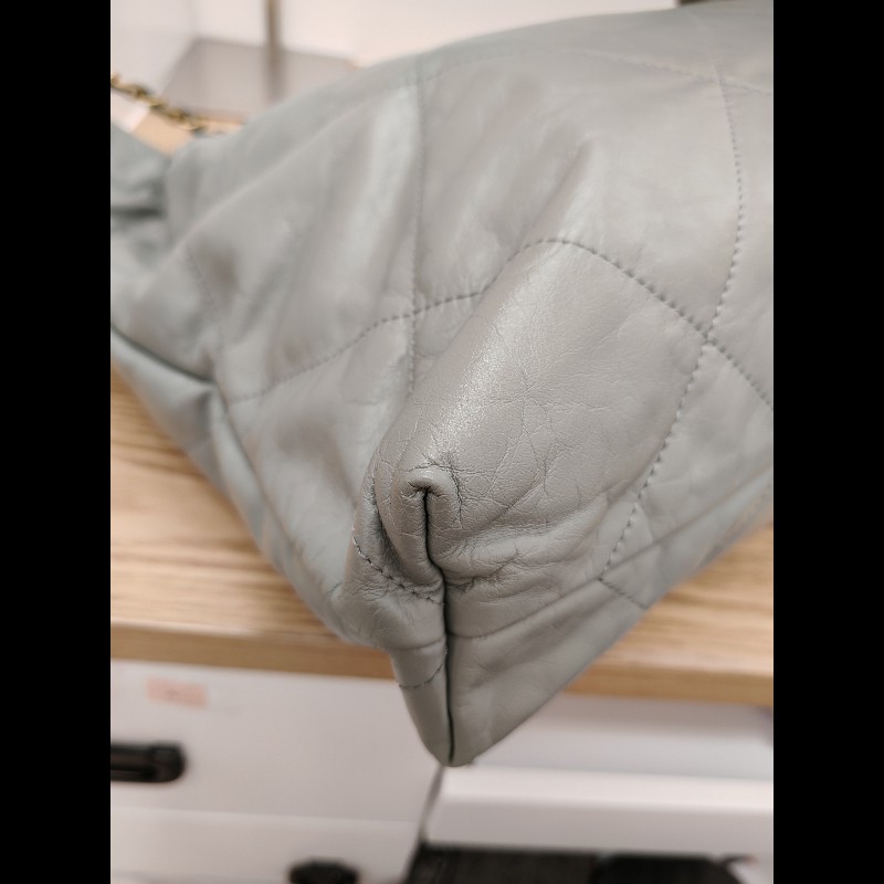 Chanel 22 bag 霧霾藍-8