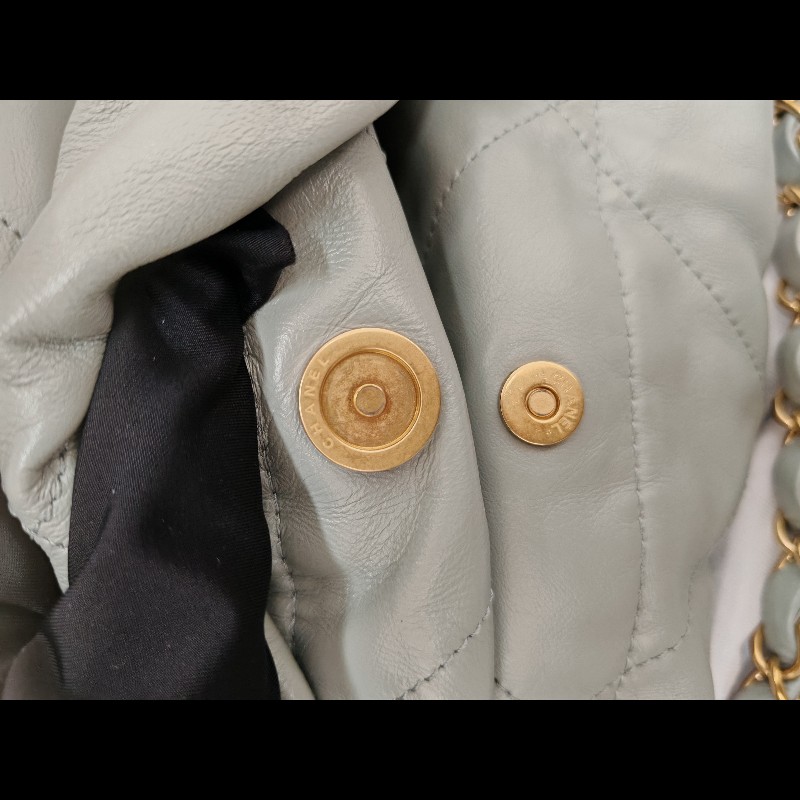Chanel 22 bag 霧霾藍-13