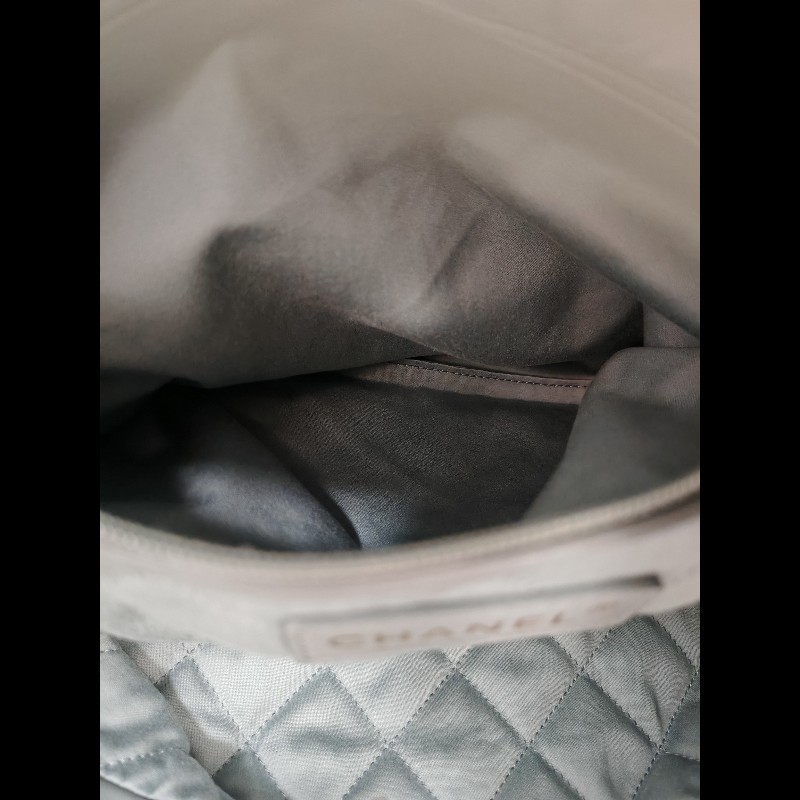 Chanel 22 bag 霧霾藍-14