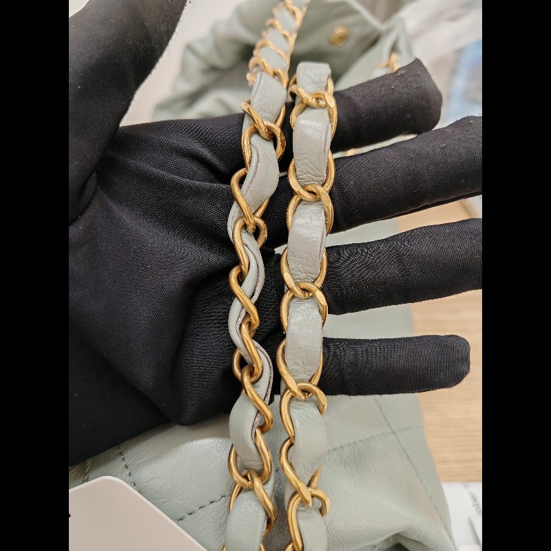 Chanel 22 bag 霧霾藍-17