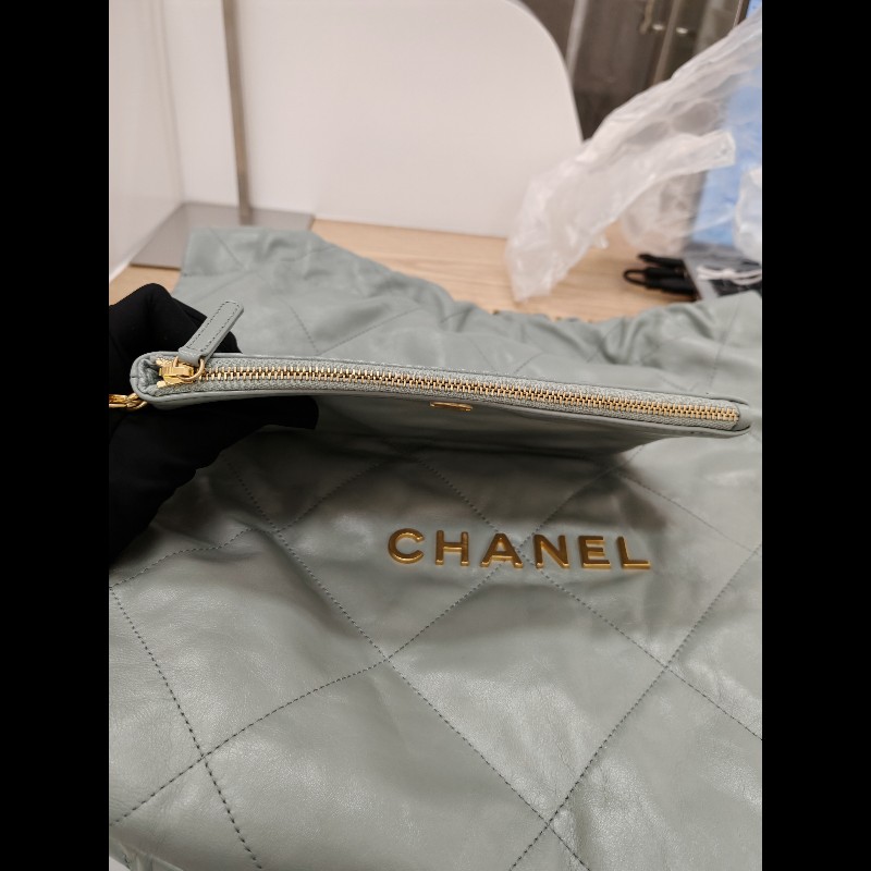 Chanel 22 bag 霧霾藍-20