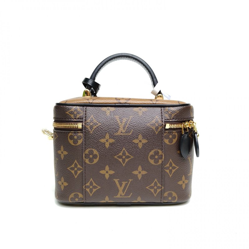 LOUIS VUITTON Vanity化妝包小號19老花PVC金扣2021肩背包-2
