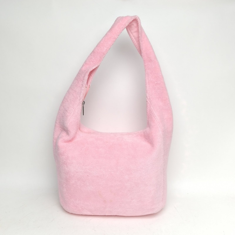 CHANEL 粉色棉銀扣25MCocoBeach毛巾子袋沙灘包三合一-2