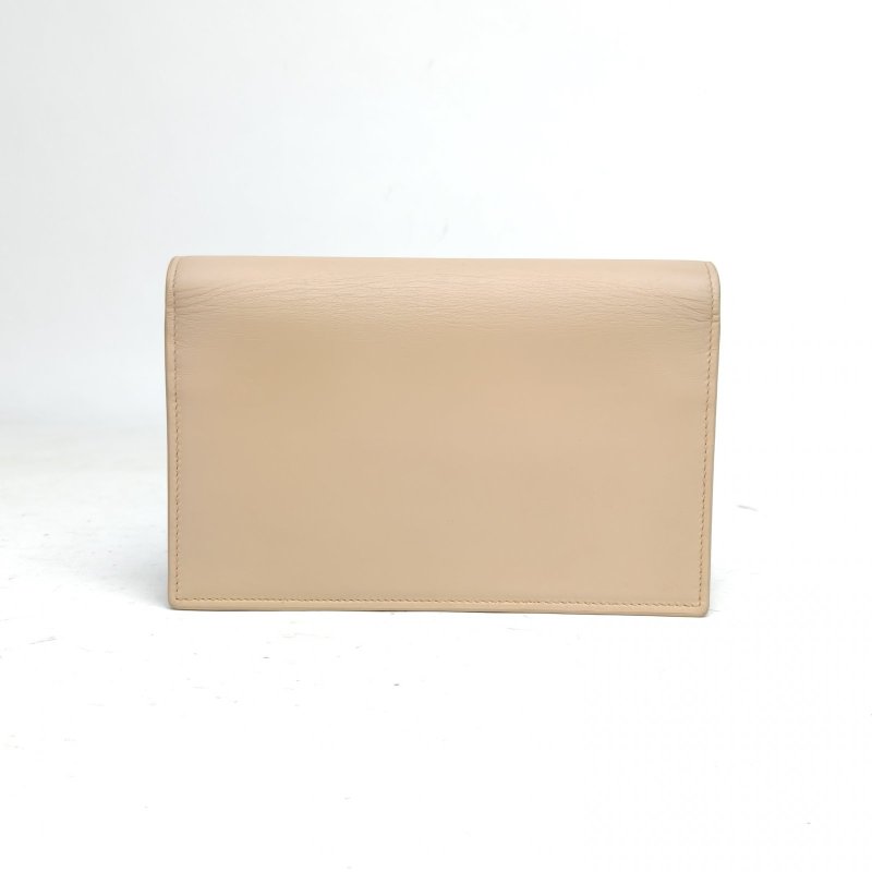 SAINT LAURENT KATEWoc流蘇裸色牛皮銀扣肩背包-2