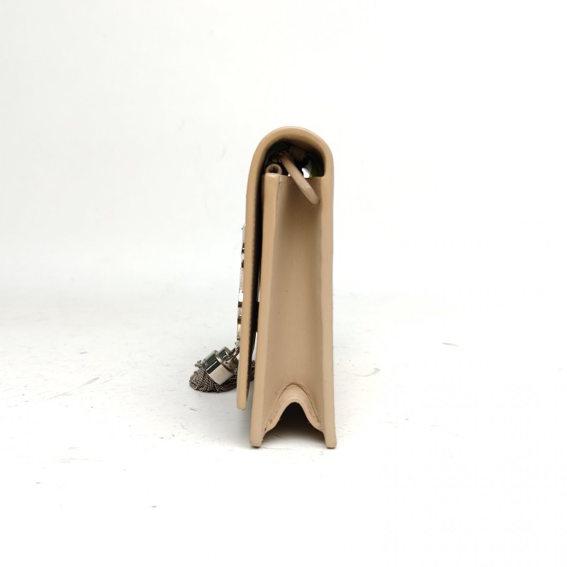 SAINT LAURENT KATEWoc流蘇裸色牛皮銀扣肩背包-3