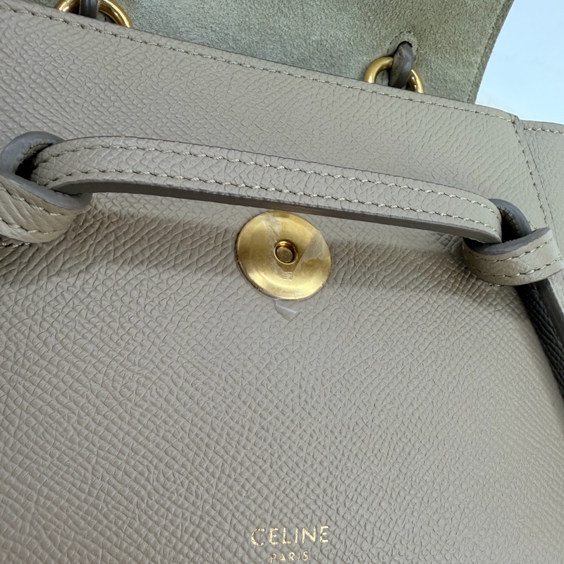 CELINE 奶茶色Nano Belt Bag|鯰魚包-9