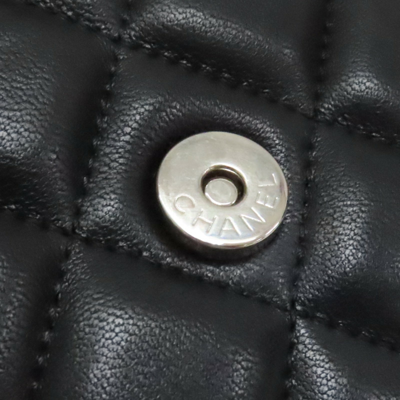 黑色 菱格紋 羊皮 WOC 肩背包 銀釦【CHANEL 香奈兒】 AP0250-15