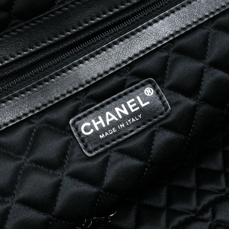 黑色 牛皮 肩背包 銀釦 (無卡)【CHANEL 香奈兒】-5