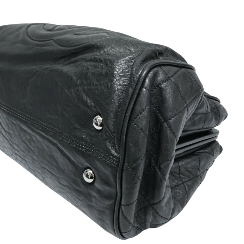 黑色 牛皮 肩背包 銀釦 (無卡)【CHANEL 香奈兒】-10