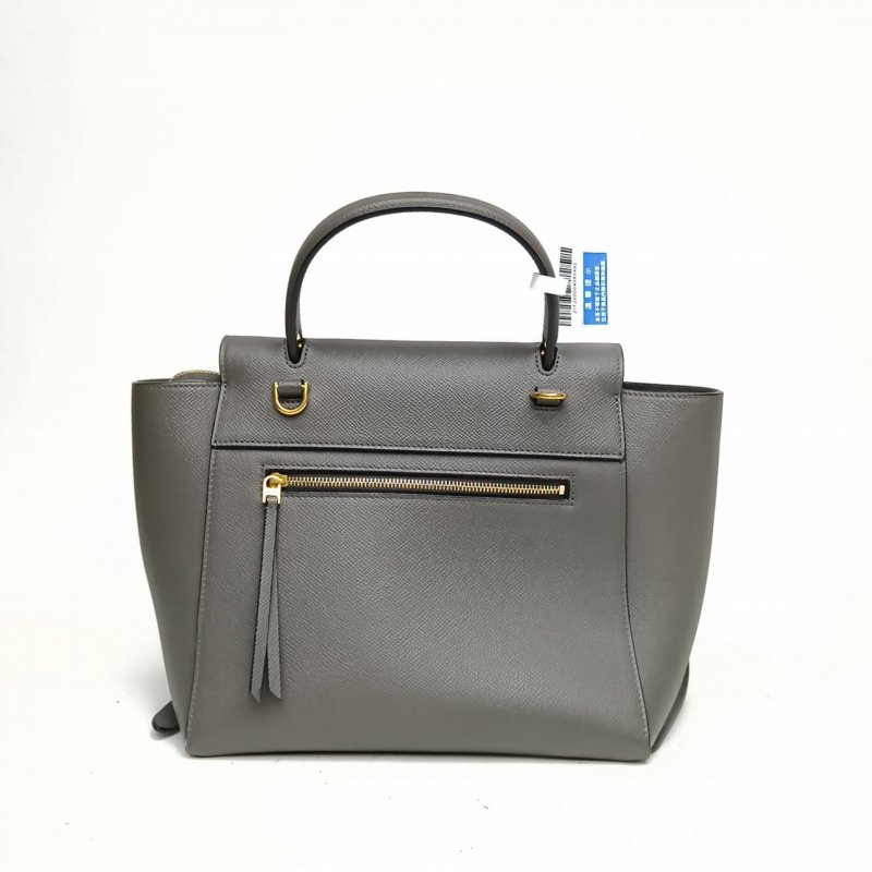 CELINE Belt鯰魚包Micro24深灰色牛皮金扣肩背包-2