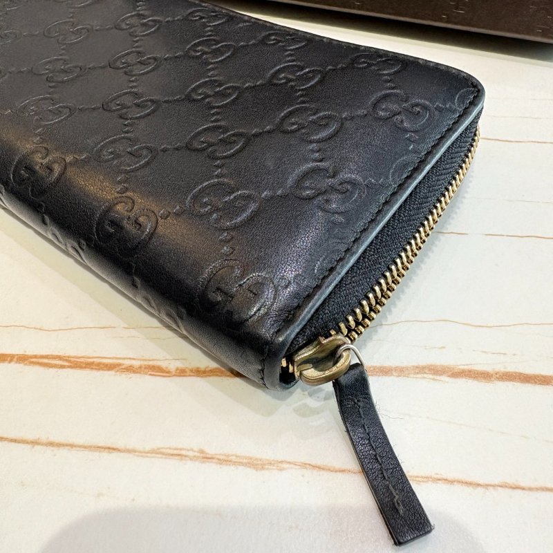 *SHIHNA名牌精品* GUCCI Signature系列 經典雙G壓紋拉鍊長夾-8