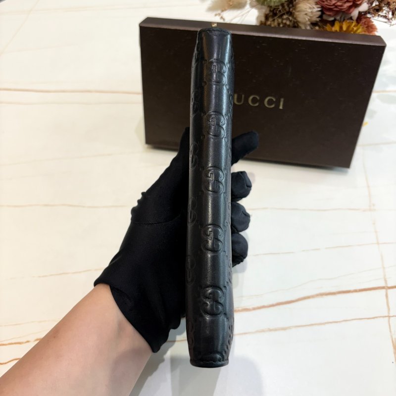 *SHIHNA名牌精品* GUCCI Signature系列 經典雙G壓紋拉鍊長夾-9
