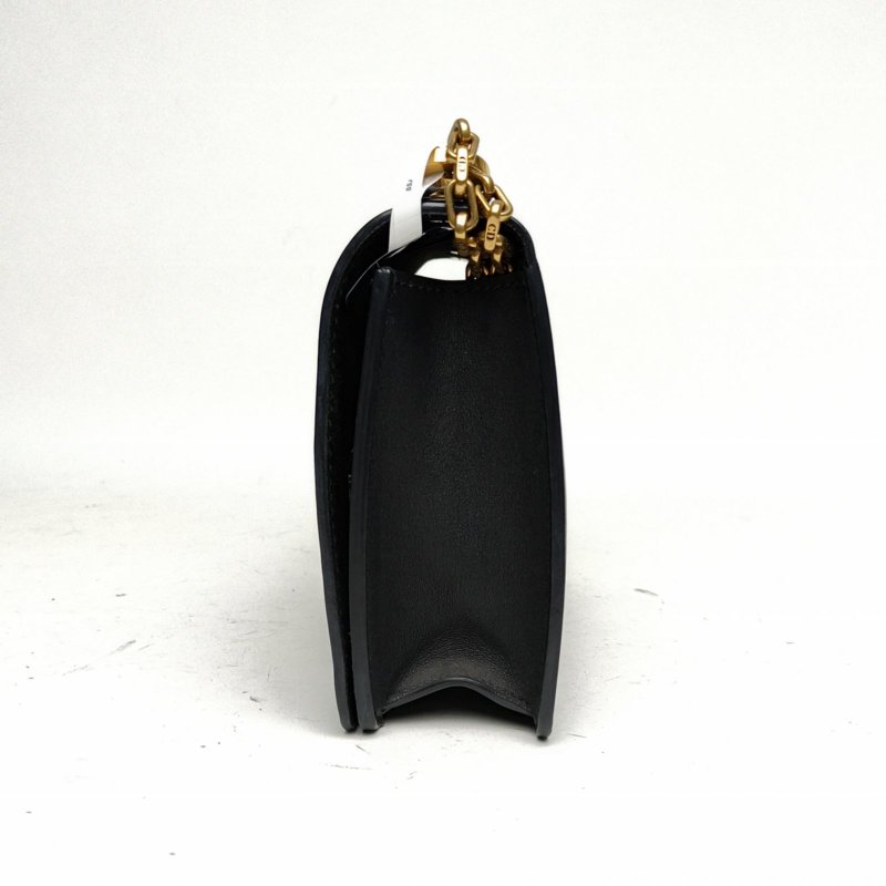 DIOR Jadior鏈條包中號25黑色牛皮金扣2017肩背包-1