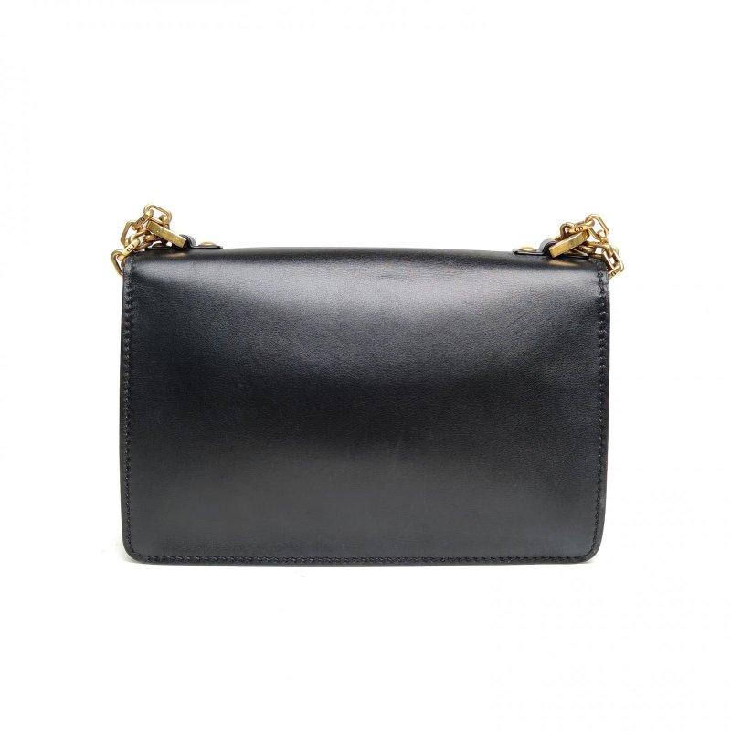 DIOR Jadior鏈條包中號25黑色牛皮金扣2017肩背包-2