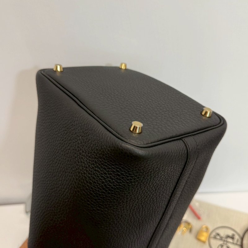 Hermes Picotin菜籃子18 黑金G刻 全新全配-8