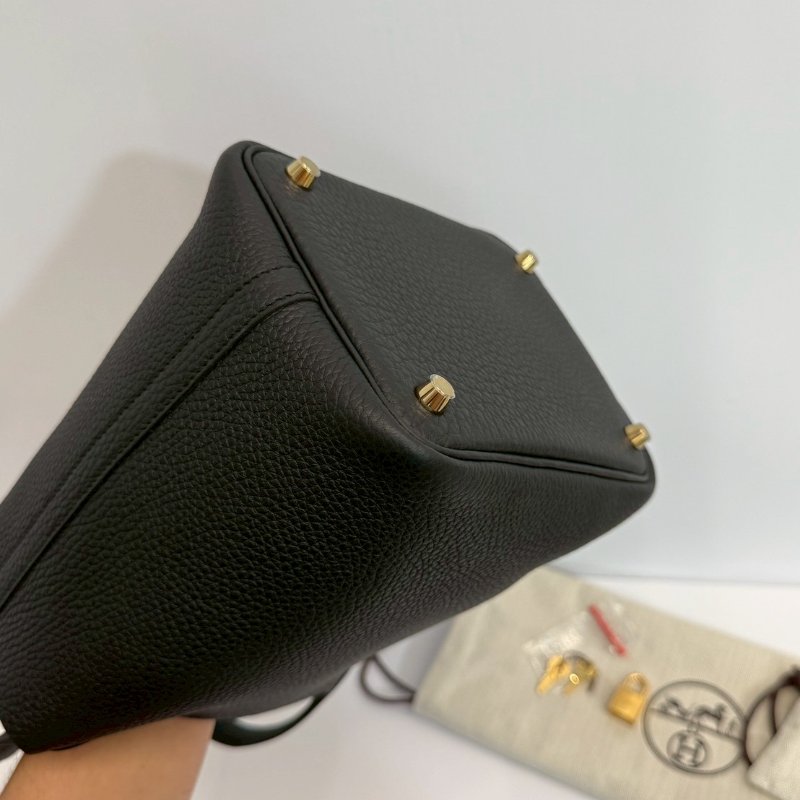 Hermes Picotin菜籃子18 黑金G刻 全新全配-11