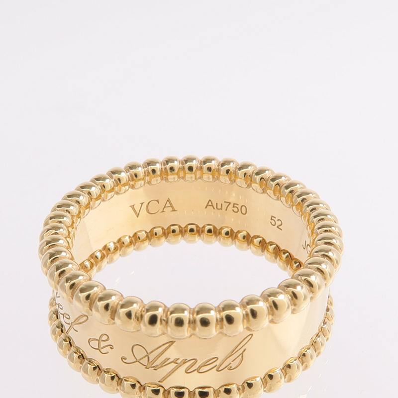 Van Cleef & Arpels 18K黃金Perlee Signature戒指-4