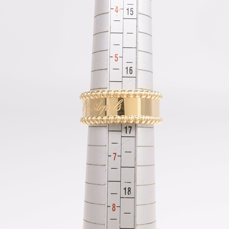 Van Cleef & Arpels 18K黃金Perlee Signature戒指-5