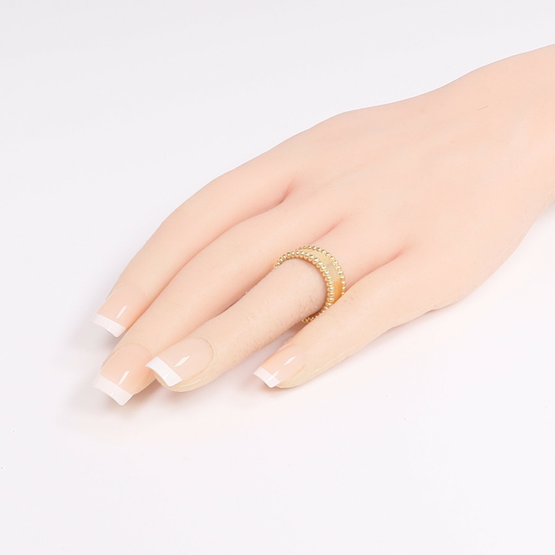 Van Cleef & Arpels 18K黃金Perlee Signature戒指-6